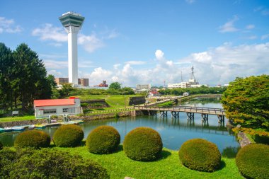 Goryokaku Kulesi, Japonya 'nın en büyük kalesi Goryokaku, Hakodate, Hokkaido, Japonya' nın beş yıldızlı gözlem güvertesi.