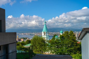 Hakodate Ortodoks Kilisesi, 1858 'de Rus Konsolosluğu tarafından Rus Bizans tarzında tasarlanmış Japonya' nın en eski Rum Ortodoks kilisesi.