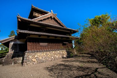 Aya Castle, built from around 1331 to about 1334, located in Aya, Miyazaki Prefecture, Japan clipart