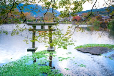 Kinrin-ko Gölü, Dakenshitanike olarak da bilinir, ya da Yufuin, Oita, Kyushu, Japonya 'daki Yufu-dake Dağı' nın eteklerindeki göl.