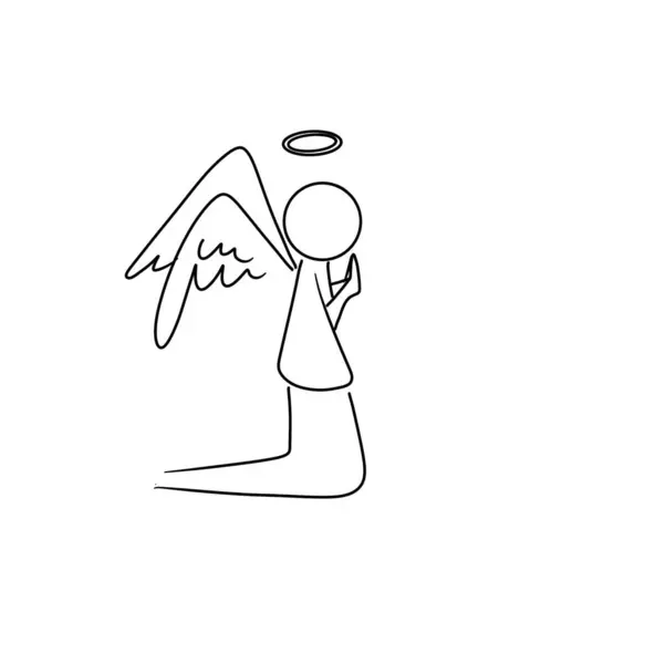 Angel illustration thin lines, praying god religion Angel, illustration, thin ,lines,, praying, god ,religion ,