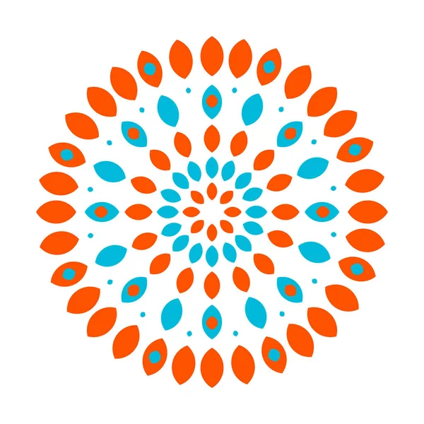 Floral Abstrakte Kreisförmige Muster Für Den Druck Auf Kissen Innenarchitektur — Stockfoto