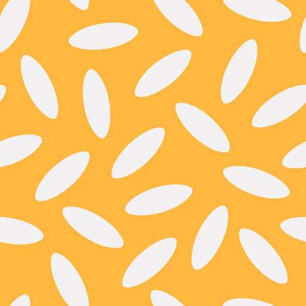 Απρόσκοπτη Μοντέρνο Μοτίβο Στοιχεία Κόκκων Ρυζιού Κίτρινο Φόντο Σιτάρι Εκτύπωση — Φωτογραφία Αρχείου