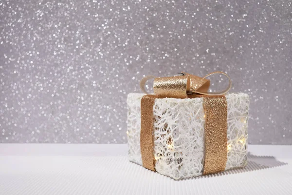 Boxing day. Gift box on white background.