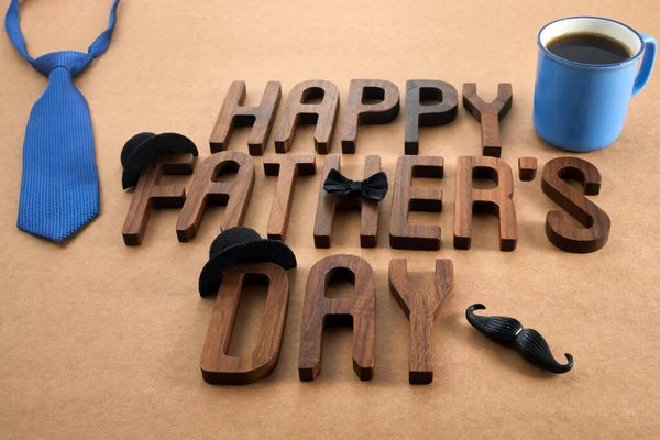 Happy Fathers Day Greeting Card Happy Fathers Day Inscription — Stock Photo, Image