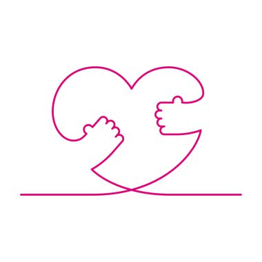 Kalp çizgisini kucaklamak, en az ince çizgiler çizmek.