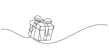 Yılbaşı için hediye kutusu, doğum günü, mutlu bayramlar, aralıksız çizgiler