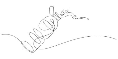 içme suyu serpme tazeliği saflık bir çizgi sürekli minimalizm fotokopi alanı dekorasyonu