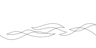 Soyut dalga desenleri kusursuz. Bir çizgi eğri dalgası sürekli minimalizm dekoratifi