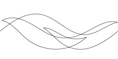 Soyut dalga desenleri kusursuz arkaplan. Bir çizgi eğri dalgası sürekli dekoratif minimalizm akışı