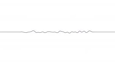Sound Abstraction Visualisation Equalizer. Voice Lines. Minimalist Waveform Audio.