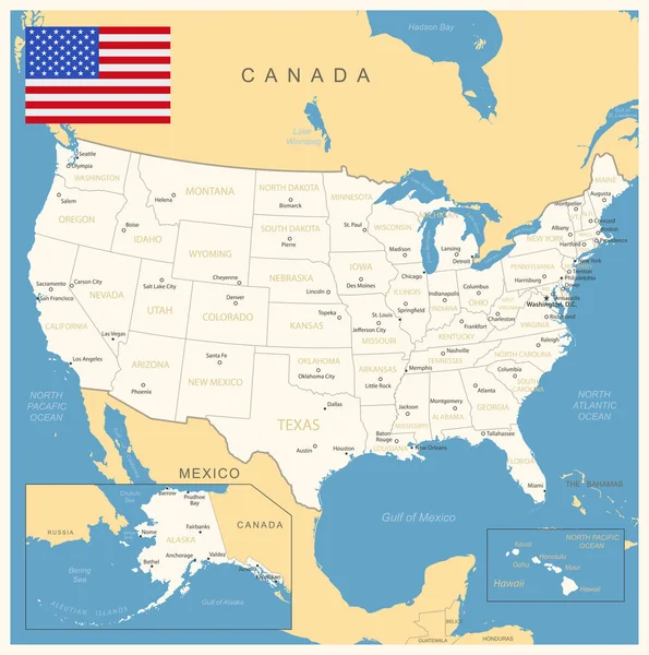 Carte détaillée des régions de États-Unis en couleur turquoise sur blanc.  image libre de droit par gt29 © #445897156