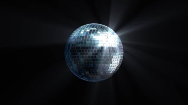 Disko topu. Gece kulübü aydınlatma ekipmanları. 3d hazırlayıcı.