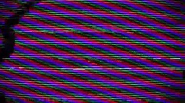 Televizyondaki kar veya arka plan gürültüsü. Televizyondaki analog gürültü bozulması. Çözülmüş analog televizyon. Kusursuz döngü