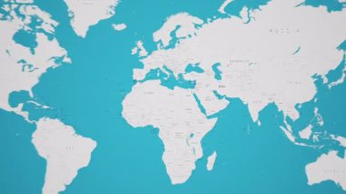 Animasyon Ulusal Bayrağıyla Mısır Dünya Haritasında