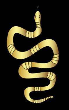 Kırmızı yılan vektörü. Lampropeltis triangulum vektörü. Dövme için kalp ve el yapımı yılan..