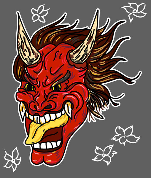 Японский веер с вектором сакуры. Цветок вишни с удобным вентилятором.