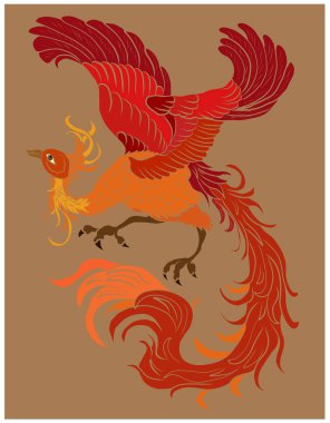 Beautiful line art of Phoenix for tattoo design on background.Phoenix vector for printing on shirt.Phoenix vector illustration for doodle art and coloring book on white isolated background.