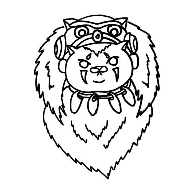 Çıkartma üzerine baskı yapmak için kedi çizgi filmi seti. Beyaz izole edilmiş arkaplan üzerine kedi vektör illüstrasyonu. Güzel klişe. Beyaz arkaplandaki elementler için karakter. Mutlu Çin yılbaşı..