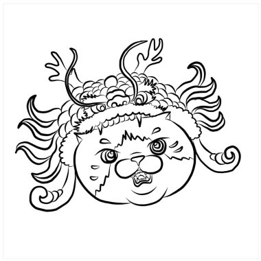 Çıkartma üzerine baskı yapmak için kedi çizgi filmi seti. Beyaz izole edilmiş arkaplan üzerine kedi vektör illüstrasyonu. Güzel klişe. Beyaz arkaplandaki elementler için karakter. Mutlu Çin yılbaşı..