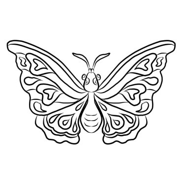 Renkli Kelebek Sanat Baskısı posteri, Kelebek Duvarı dekorasyonu, gerçekçi vektör kelebekleri. Kelebeklerin zarif çizimlerinin koleksiyonu. Klip sanatı. Projeniz için tasarım elemanı.