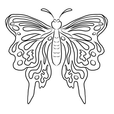 Renkli Kelebek Sanat Baskısı posteri, Kelebek Duvarı dekorasyonu, gerçekçi vektör kelebekleri. Kelebeklerin zarif çizimlerinin koleksiyonu. Klip sanatı. Projeniz için tasarım elemanı.