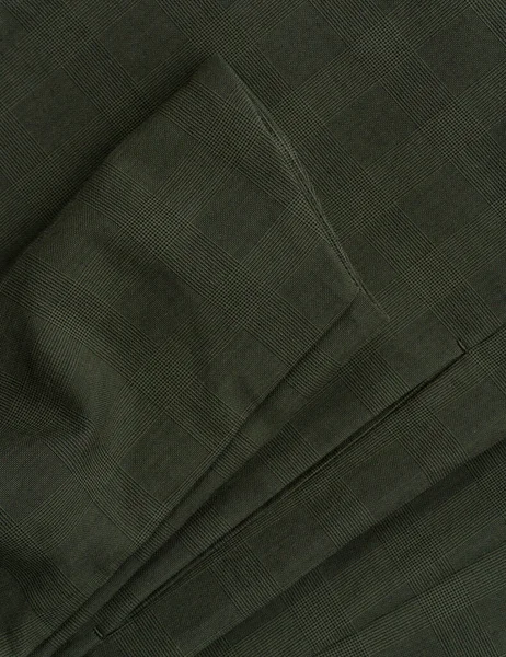 Mörkgrön Rutig Textil Ärm Bakgrund Prince Wales — Stockfoto