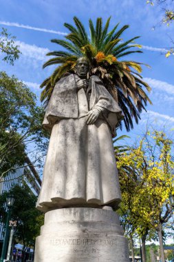 Statue of Alexandre Herculano in Lisbon, Portugal