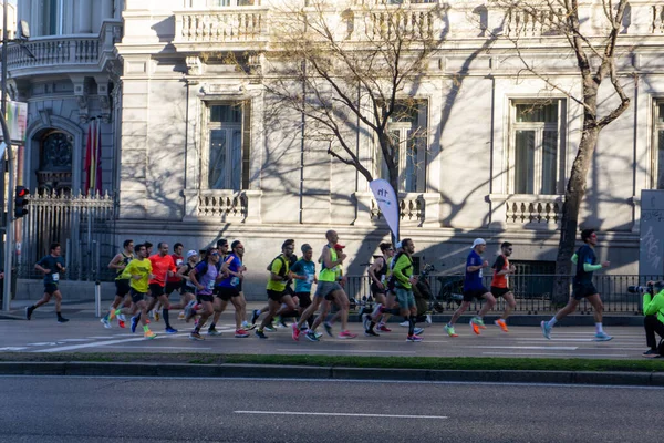 2023赛跑选手实验室赢得半程马拉松赛 世界田径标志公路赛跑 3月12日 星期日 西班牙马德里 — 图库照片