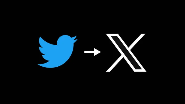 Nieuw Twitter Logo Twitter Veranderde Het Logo Van Applicatie Met Stockafbeelding