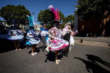Meksika karnavalı, Meksikalı dansçılar Meksika 'da tipik parlak Meksikalı kostümleriyle 