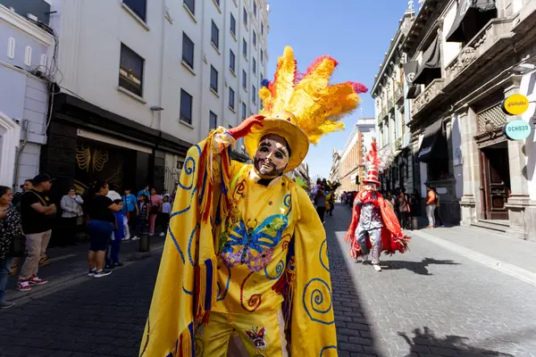 Meksika karnavalı, Meksikalı dansçılar Meksika 'da tipik parlak Meksikalı kostümleriyle 