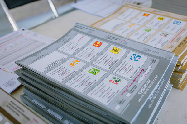 Бюллетени для голосования на выборах в Мексике