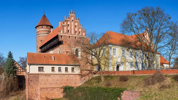 Zamek Warmińskiej Kapituły Olsztynie Obrazek Stockowy