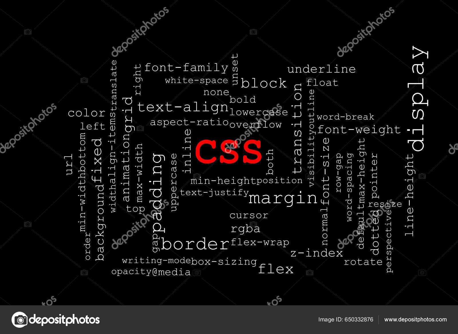 Big Red Title Css Middle Many Different Css Properties Collapsed ...