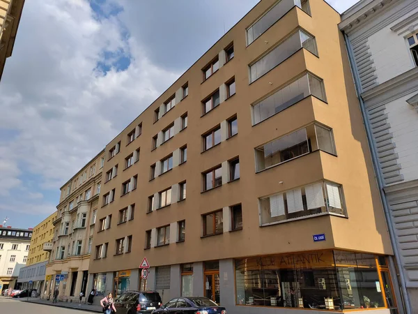 Ostrava República Checa Abril 2023 Antiguo Edificio Apartamentos Municipales Reconstruido —  Fotos de Stock
