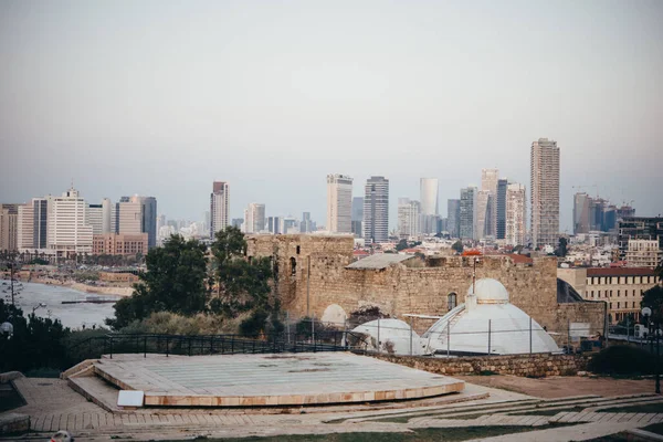 Der Blick Auf Tel Aviv Von Der Altstadt Von Jaffa — Stockfoto