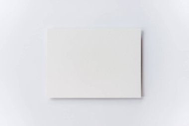 Tasarım, resim baskısı veya sunum için temiz boş kağıt modelleme şablonu