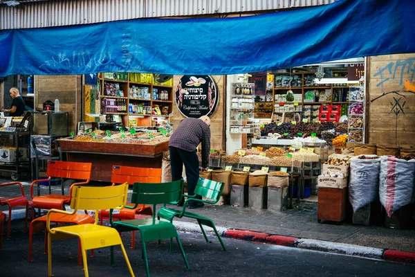 Tel Aviv Israel January 2020 Street Market One Hip Districts — Stock Photo, Image