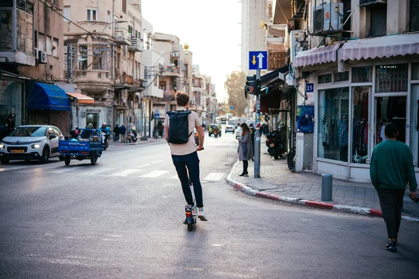 Tel Aviv Israel Janvier 2020 Les Gens Apprécient Atmosphère Animée — Photo