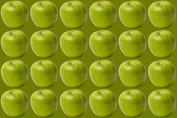 Grannysmith Μήλο Φρούτα Πράσινο Μήλο Φέτα Υφή Απομονωμένη Φόντο — Φωτογραφία Αρχείου