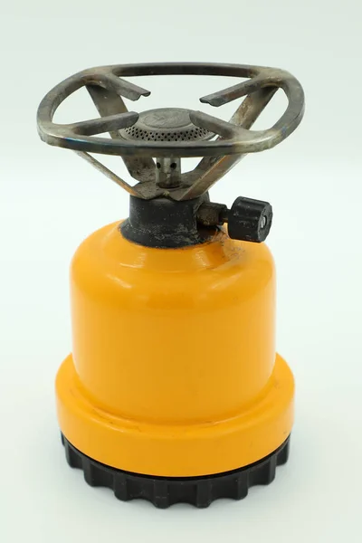 Portable Camping Stove Gas Tank, Stove Propane, Yellow Camp Stove with Adjustable Burner for Outdoor