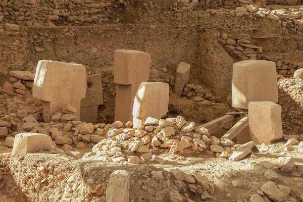 Gobeklitepe Archaeological Site Sanliurfa Turkey Gobeklitepe Oldest Temple World Gobekli — Stock Photo, Image