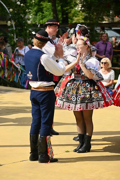Brno Bystrc Tsjechië Juni 2023 Traditionele Festiviteiten Van Het Feest — Stockfoto