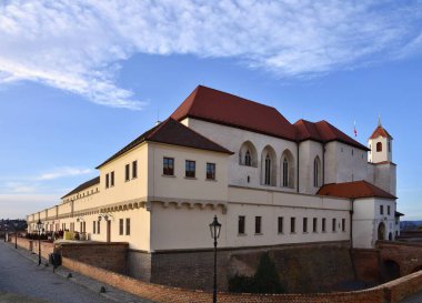 Güzel eski kale Spilberk. Brno Şehri - Çek Cumhuriyeti.