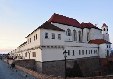 Güzel eski kale Spilberk. Brno Şehri - Çek Cumhuriyeti.