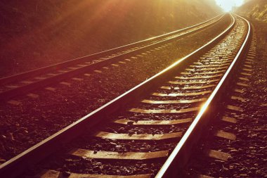 Demiryolunda raylar var. Tren rayları eğitime geliyor..