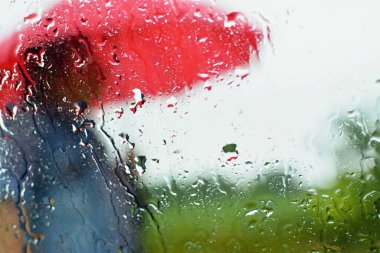 raindrops on a glass window clipart