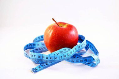 ölçüm şeridi, elma ve elma