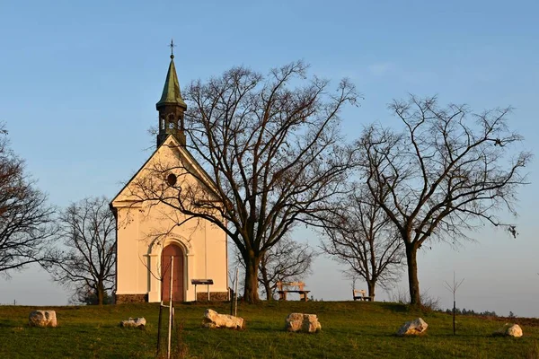 Alte Holzkirche Der Stadt — Stockfoto